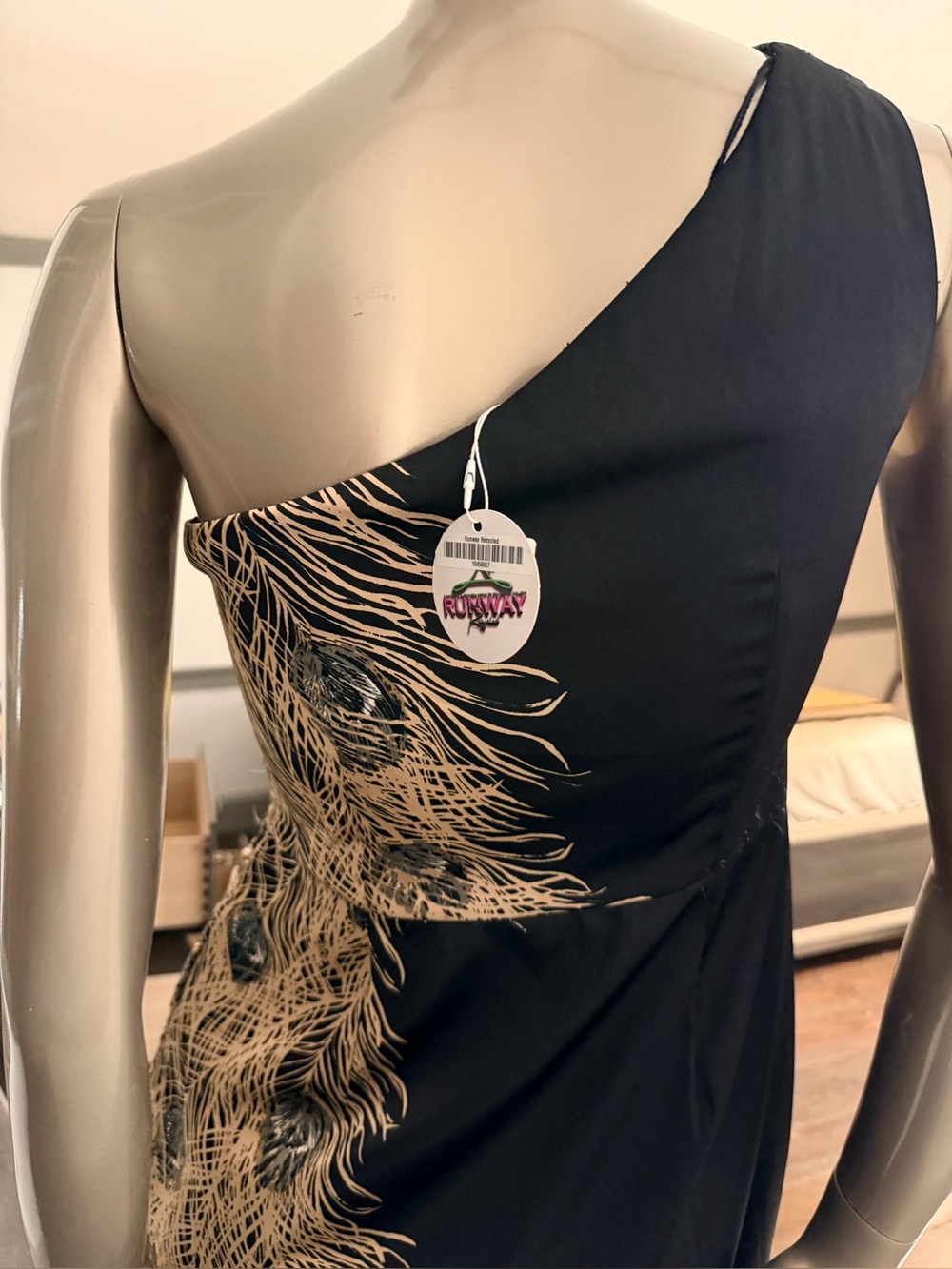 London Times Black Formal Cocktail Dress Size 4 - Picture 5 of 16